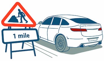 driving through roadworks 